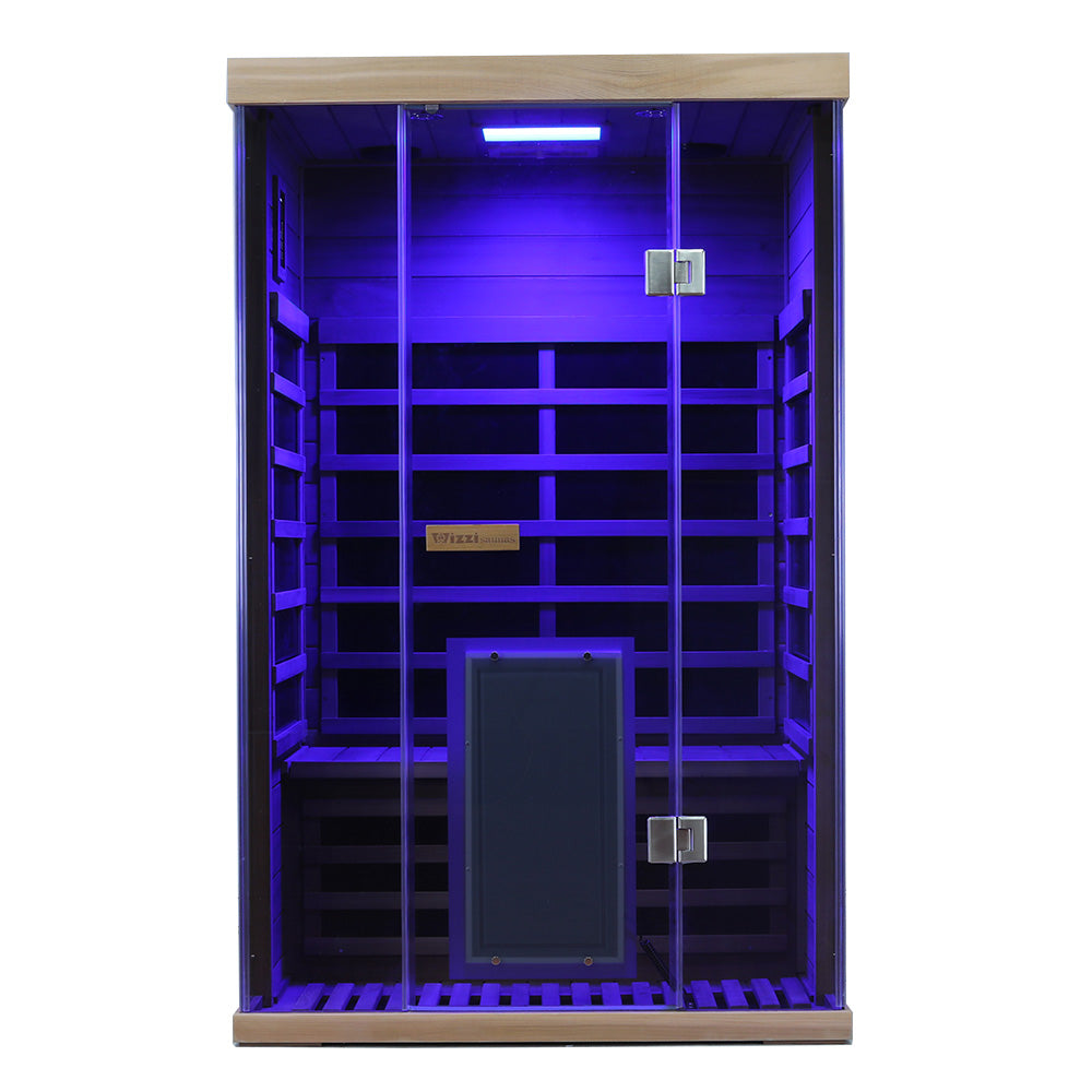 Wizzisauna SR02 2-Person Red Cedar Far Infrared Sauna