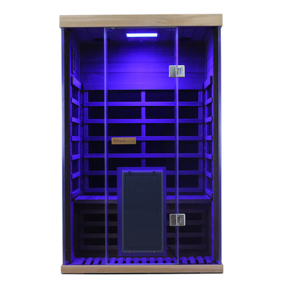 Wizzisauna SR02 2-Person Red Cedar Far Infrared Sauna